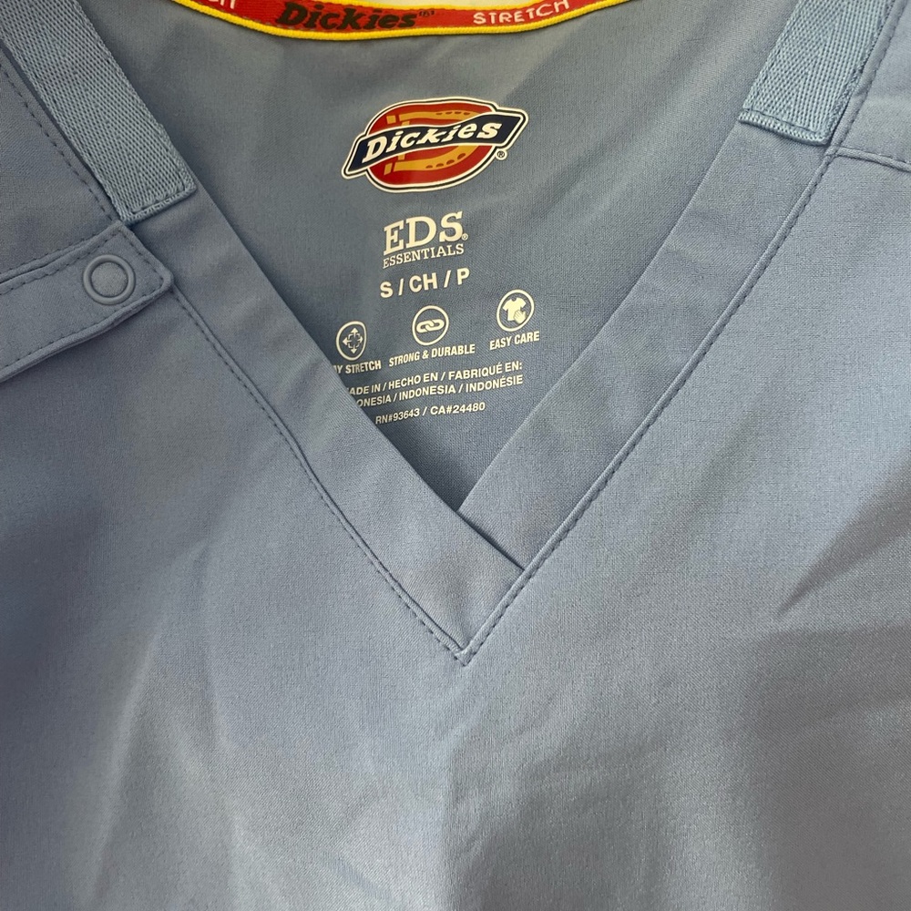 Dickies surgical blue scrub top
